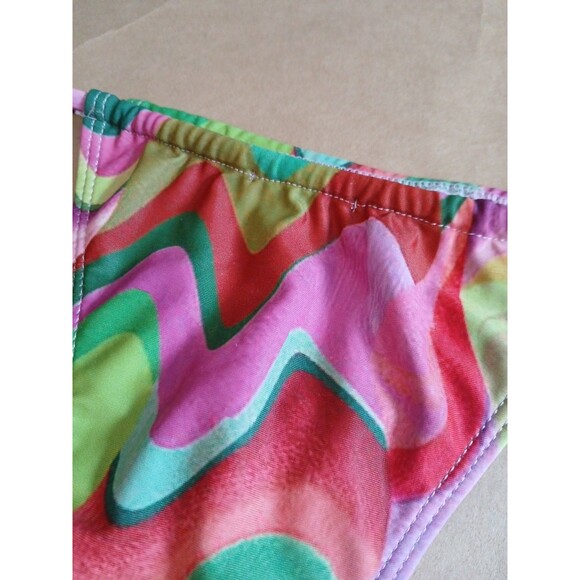 Nasty Gal Bikini Bottom Womens 4 Retro Psychedelic Rave - Picture 6 of 8